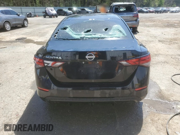 2024 Nissan Sentra S with VIN 3N1AB8BV1RY279812, listed as a Copart auction lot 50597575 with 18,585 mi miles and Salvage title. Bid and sale history available at DreamBid. Image 6.