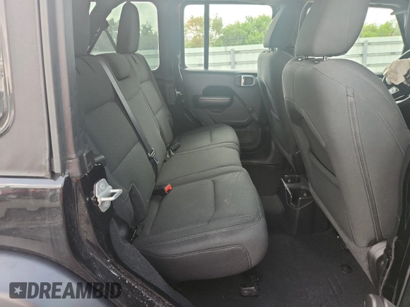 2021 Jeep Wrangler Unlimited Sport S z VIN 1C4HJXDG4MW512119, wystawiony jako Copart lot #60683155 z przebiegiem 44 578 mil mil oraz Szkoda całkowita • Salvage title. Historia ofert i sprzedaży dostępna na DreamBid. Obrazek 10.
