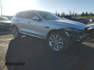 2021 Jaguar F-Pace S with VIN SADCJ2EU9MA683953, listed as a Copart auction lot 46843045 with 40,526 mi miles and Salvage title. Bid and sale history available at DreamBid. Image 4.