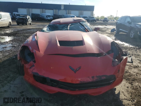 2019 Chevrolet Corvette 1LT with VIN 1G1YB2D74K5109933, listed as a Copart auction lot 56147745 with 21,625 mi miles and Salvage title. Bid and sale history available at DreamBid. Image 5.