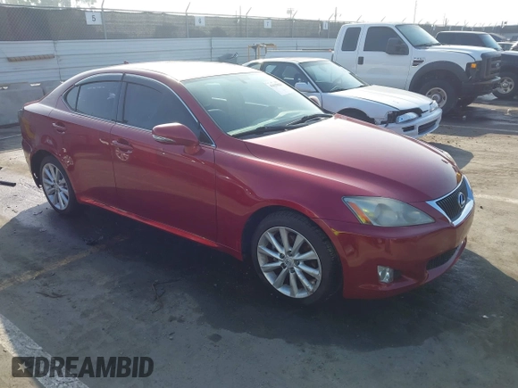 2009 Lexus IS 250 with VIN JTHBK262X95099772, listed as a IAAI auction lot 41625820 with 86,807 mi miles. Bid and sale history available at carsss.com. Image 1.