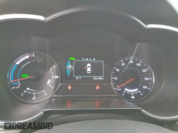 2014 Kia Optima Hybrid LX with VIN KNAGM4AD1E5070948, listed as a Copart auction lot 80899874 with 151,178 mi miles and Clean Title. Bid and sale history available at carsss.com. Image 9.