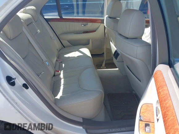 2001 Lexus LS 430 with VIN JTHBN30FX10012057, listed as a IAAI auction lot 42017083 with 201,263 mi miles. Bid and sale history available at carsss.com. Image 8.