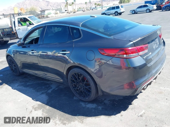 2016 Kia Optima SX Turbo with VIN 5XXGW4L29GG091635, listed as a IAAI auction lot 41884813 with 121,764 mi miles and . Bid and sale history available at carsss.com. Image 3.