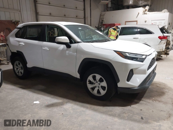2023 Toyota RAV4 LE with VIN 2T3G1RFV7PC341261, listed as a IAAI auction lot 41950861 with 86,619 mi miles. Bid and sale history available at carsss.com. Image 1.