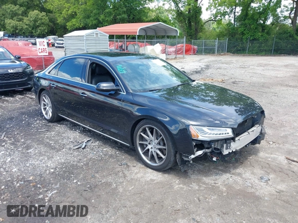 2015 Audi A8 3.0T with VIN WAU3GAFD6FN008993, listed as a IAAI auction lot 42239421 with 125,587 mi miles and . Bid and sale history available at DreamBid. Image 1.