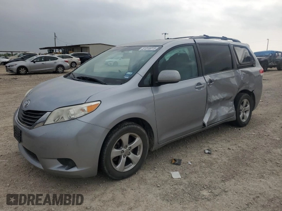 2012 Toyota Sienna LE AAS with VIN 5TDKK3DC8CS183853, listed as a Copart auction lot 51315015 with 178,193 mi miles and Salvage Title. Bid and sale history available at carsss.com. Image 1.