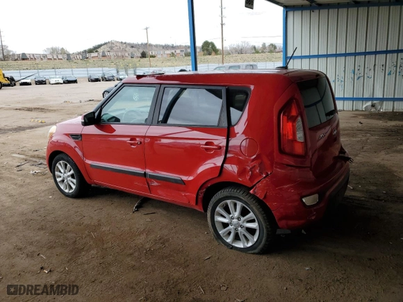 2013 Kia Soul + with VIN KNDJT2A64D7583874, listed as a Copart auction lot 51362835 with 129,247 mi miles and Salvage Title. Bid and sale history available at carsss.com. Image 2.