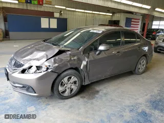 2013 Honda Civic Sdn LX with VIN 19XFB2F50DE096096, listed as a Copart auction lot 49774385 with 110,874 mi miles and Salvage Title. Bid and sale history available at carsss.com. Image 1.