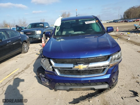 2017 Chevrolet Colorado 2WD WT with VIN 1GCHSBEN6H1222500, listed as a Copart auction lot 80635314 with 37,009 mi miles and Salvage Title. Bid and sale history available at carsss.com. Image 5.