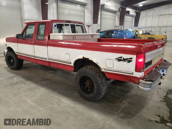 1996 Ford F-250 z VIN 1FTHX26F1TEA71267, wystawiony jako Copart lot #48544395 z przebiegiem 201 091 mil mil oraz Szkoda całkowita • Salvage title. Historia ofert i sprzedaży dostępna na DreamBid. Obrazek 2.