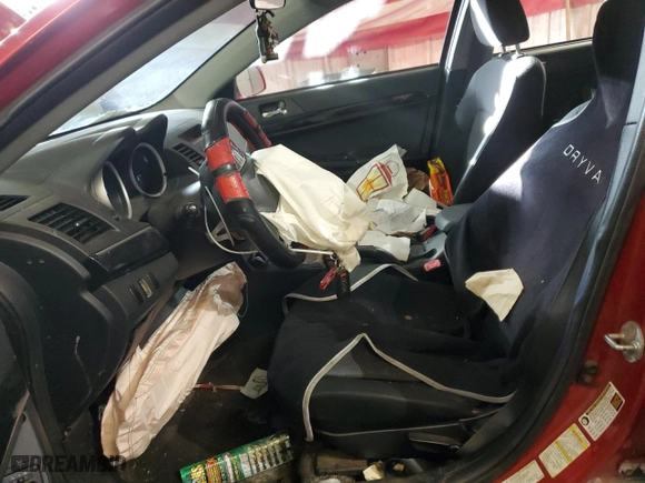 2012 Mitsubishi Lancer GT with VIN JA32U8FW2CU017627, listed as a Copart auction lot 45997075 with 180865 miles and Salvage Title. Bid and sale history available at carsss.com. Image 7.