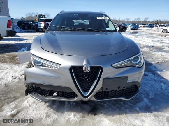 2018 Alfa Romeo Stelvio with VIN ZASFAKANXJ7B82786, listed as a Copart auction lot 47867385 with 82,629 mi miles and Salvage Title. Bid and sale history available at carsss.com. Image 5.