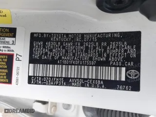 2015 Toyota Camry Hybrid LE with VIN 4T1BD1FK0FU175597, listed as a IAAI auction lot 41455315 with 116,380 mi miles. Bid and sale history available at carsss.com. Image 9.