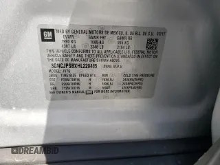 2017 Chevrolet Trax LT with VIN 3GNCJPSBXHL229485, listed as a Copart auction lot 48957505 with 73,141 mi miles and Salvage Title. Bid and sale history available at carsss.com. Image 13.