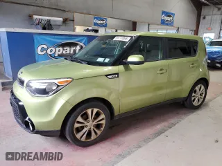 2016 Kia Soul + with VIN KNDJP3A57G7819715, listed as a Copart auction lot 50772065 with 95,707 mi miles and Salvage Title. Bid and sale history available at carsss.com. Image 1.