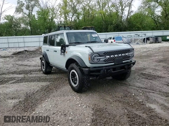 2024 Ford Bronco Badlands with VIN 1FMEE9BP5RLA70638, listed as a Copart auction lot 57488895 with 20,310 mi miles and Salvage title. Bid and sale history available at DreamBid. Image 14.