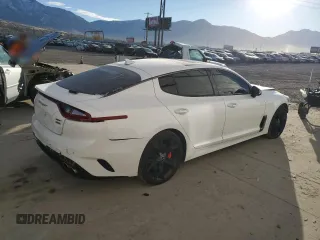 2020 Kia Stinger GT1 with VIN KNAE45LC3L6082883, listed as a Copart auction lot 79273504 with 70,367 mi miles and Salvage Title. Bid and sale history available at DreamBid. Image 3.