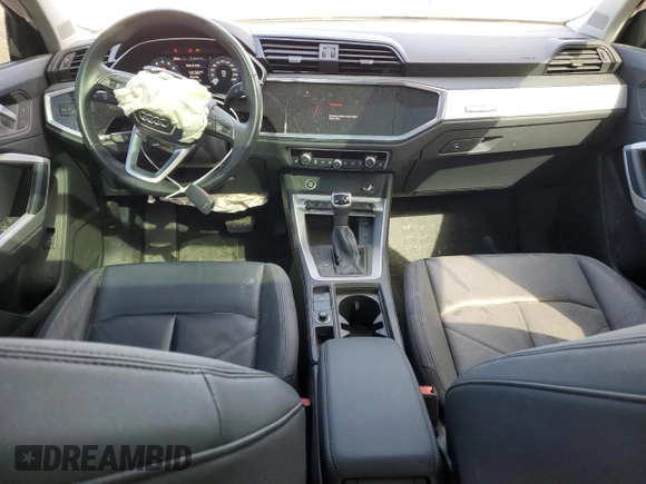 2023 Audi Q3 Premium with VIN WA1AECF31P1116654, listed as a Copart auction lot 49298415 with 29,422 mi miles and Salvage title. Bid and sale history available at DreamBid. Image 8.