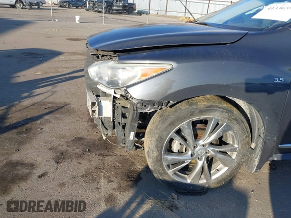 2014 Infiniti QX60 with VIN 5N1AL0MM5EC543581, listed as a IAAI auction lot 41336591 with 116,271 mi miles and . Bid and sale history available at DreamBid. Image 6.