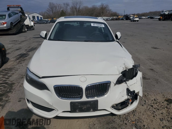 2015 BMW 2 Series 228i xDrive with VIN WBA1F7C57FV367618, listed as a Copart auction lot 49160985 with 63,457 mi miles and Salvage Title. Bid and sale history available at carsss.com. Image 5.