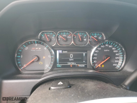 2016 Chevrolet Silverado 1500 LT with VIN 3GCUKREC9GG132988, listed as a Copart auction lot 44128575 with 124,764 mi miles and Salvage Title. Bid and sale history available at carsss.com. Image 9.