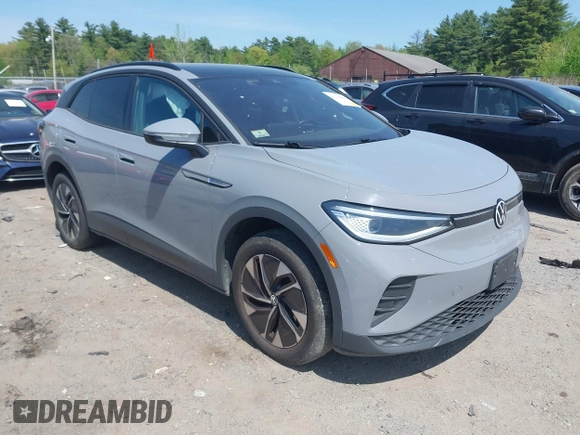 2022 Volkswagen ID.4 Pro S z VIN WVGGNPE24NP059968, wystawiony jako IAAI lot #42210089 z przebiegiem 36 860 mil mil oraz . Historia ofert i sprzedaży dostępna na DreamBid. Obrazek 1.