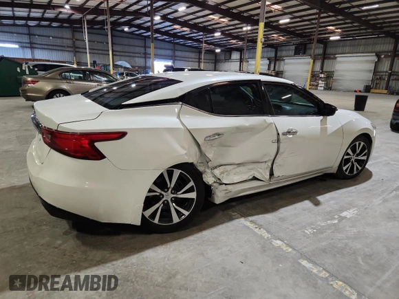 2017 Nissan Maxima SV with VIN 1N4AA6AP7HC432584, listed as a Copart auction lot 62671045 with 117,390 mi miles and Salvage title. Bid and sale history available at DreamBid. Image 3.