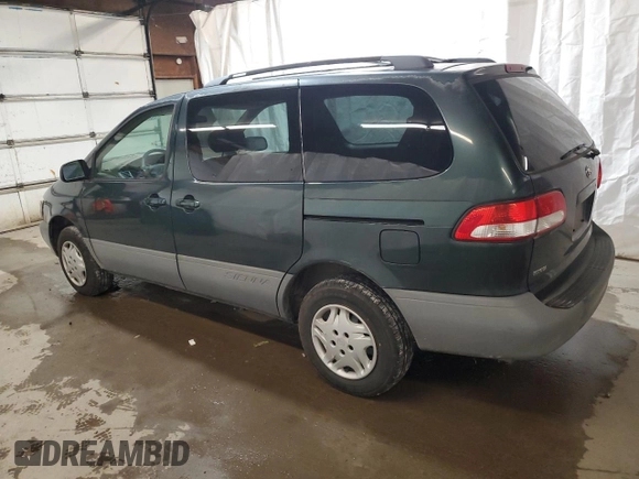 2001 Toyota Sienna LE with VIN 4T3ZF13C21U364516, listed as a Copart auction lot 79759924 with 100,185 mi miles and Salvage Title. Bid and sale history available at carsss.com. Image 2.