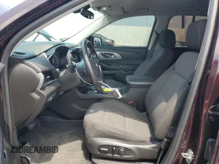 2018 Chevrolet Traverse LT Cloth z VIN 1GNERGKW6JJ200115, wystawiony jako Copart lot #54846515 z przebiegiem 79 785 mil mil oraz Szkoda całkowita • Salvage title. Historia ofert i sprzedaży dostępna na DreamBid. Obrazek 7.