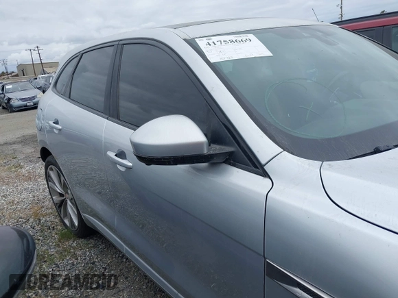 2017 Jaguar F-Pace S with VIN SADCM2BV6HA066651, listed as a IAAI auction lot 41758669 with 82,968 mi miles and . Bid and sale history available at DreamBid. Image 13.