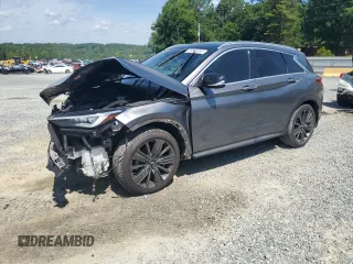 2020 Infiniti QX50 Luxe with VIN 3PCAJ5M19LF109242, listed as a Copart auction lot 59946065 with 36,011 mi miles and Salvage title. Bid and sale history available at DreamBid. Image 1.