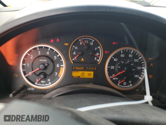 2013 Nissan Titan SV with VIN 1N6BA0EC7DN305798, listed as a Copart auction lot 80024134 with 276,659 mi miles and Salvage title. Bid and sale history available at DreamBid. Image 9.