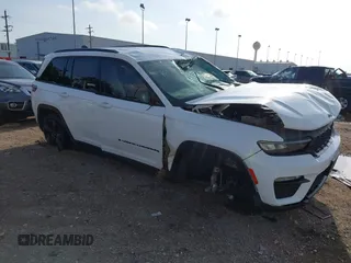 2023 Jeep Grand Cherokee Limited with VIN 1C4RJGBG2PC502847, listed as a IAAI auction lot 42471744 with 33,310 mi miles and . Bid and sale history available at DreamBid. Image 1.