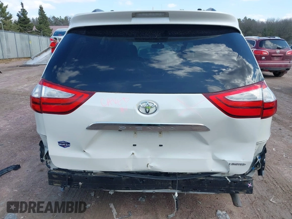 2016 Toyota Sienna XLE with VIN 5TDYK3DC5GS700459, listed as a IAAI auction lot 41905607 with Not provided miles and . Bid and sale history available at DreamBid. Image 16.
