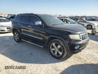 2012 Jeep Grand Cherokee Overland with VIN 1C4RJECT3CC125620, listed as a Copart auction lot 45553565 with 168,409 mi miles and Salvage Title. Bid and sale history available at carsss.com. Image 4.