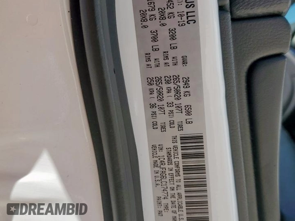2020 Jeep Grand Cherokee Altitude with VIN 1C4RJFAG6LC174774, listed as a Copart auction lot 57604195 with 80,103 mi miles and Salvage title. Bid and sale history available at DreamBid. Image 13.