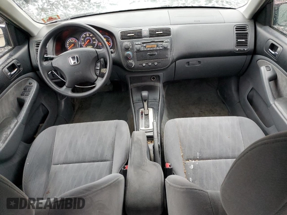 2004 Honda Civic LX with VIN 2HGES16544H532301, listed as a Copart auction lot 85538804 with 69,604 mi miles and Salvage Title. Bid and sale history available at DreamBid. Image 8.