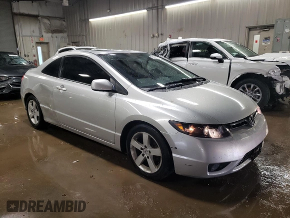 2006 Honda Civic Cpe EX with VIN 2HGFG12836H508435, listed as a Copart auction lot 51288735 with 225,847 mi miles and Salvage Title. Bid and sale history available at carsss.com. Image 4.