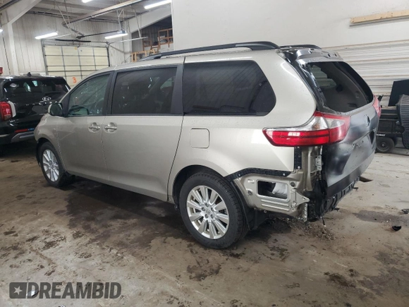 2017 Toyota Sienna with VIN 5TDDZ3DC4HS174210, listed as a Copart auction lot 54411355 with 125,346 mi miles and Salvage Title. Bid and sale history available at DreamBid. Image 2.