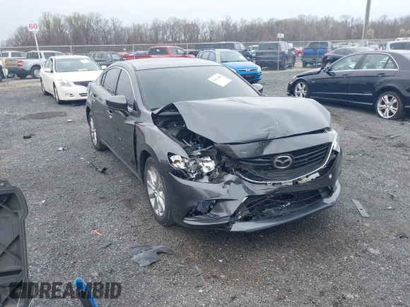 2017 Mazda 6 Sport with VIN JM1GL1U52H1120972, listed as a IAAI auction lot 41932496 with 86,206 mi miles. Bid and sale history available at carsss.com. Image 1.