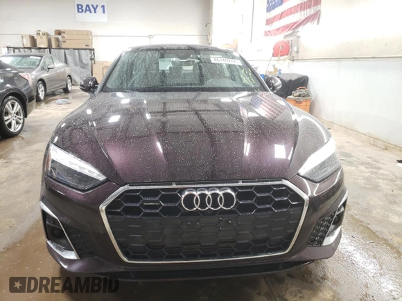2021 Audi A5 Sportback S line Premium Plus with VIN WAUFACF56MA025896, listed as a Copart auction lot 46140244 with 39,531 mi miles and . Bid and sale history available at DreamBid. Image 5.