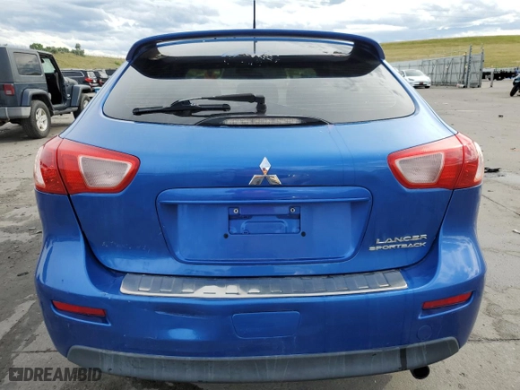 2011 Mitsubishi Lancer Sportback ES with VIN JA32X2HU3BU036329, listed as a Copart auction lot 60837594 with 117,454 mi miles and Salvage Title. Bid and sale history available at carsss.com. Image 6.
