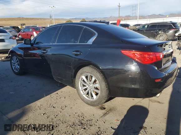 2016 Infiniti Q50 2.0t Premium with VIN JN1CV7AR4GM251873, listed as a Copart auction lot 46532635 with 90,028 mi miles and Salvage Title. Bid and sale history available at carsss.com. Image 2.