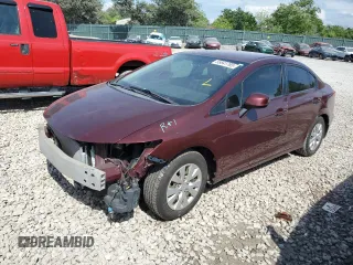 2012 Honda Civic LX z VIN 2HGFB2F56CH511832, wystawiony jako Copart lot #55841765 z przebiegiem 153 625 mil mil oraz Szkoda całkowita • Salvage title. Historia ofert i sprzedaży dostępna na DreamBid. Obrazek 1.