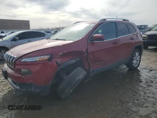 2017 Jeep Cherokee Limited with VIN 1C4PJMDB5HW520136, listed as a Copart auction lot 46643605 with 153,997 mi miles and Salvage Title. Bid and sale history available at carsss.com. Image 1.