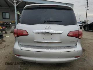 2017 Infiniti QX80 with VIN JN8AZ2NE4H9160839, listed as a Copart auction lot 46557435 with 99,346 mi miles and Salvage Title. Bid and sale history available at carsss.com. Image 6.