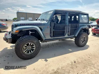 2024 Jeep Wrangler Rubicon X with VIN 1C4RJXFGXRW247781, listed as a Copart auction lot 64393745 with 2,661 mi miles and Salvage title. Bid and sale history available at DreamBid. Image 1.