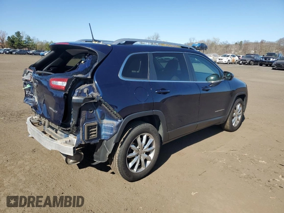 2016 Jeep Cherokee Limited with VIN 1C4PJMDB4GW188401, listed as a Copart auction lot 53507725 with 144,797 mi miles and Salvage Title. Bid and sale history available at DreamBid. Image 3.