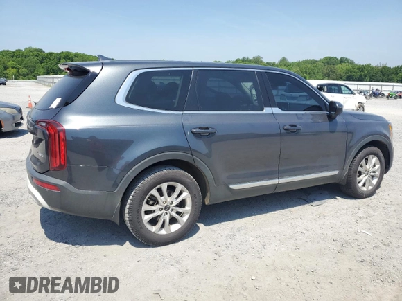 2020 Kia Telluride LX with VIN 5XYP24HC5LG025442, listed as a Copart auction lot 54984965 with 124,690 mi miles and Clean Title. Bid and sale history available at carsss.com. Image 3.